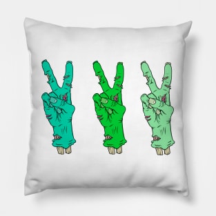 Zombie Peace sign Pillow