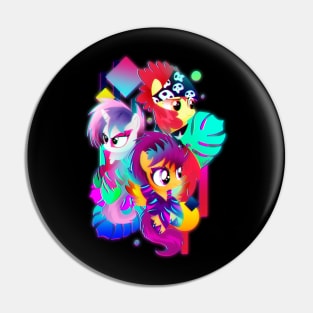 Synthwave Cutie Mark Crusaders Pin