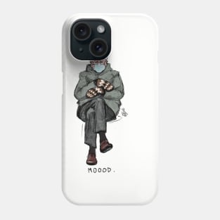 MOOOD (Bernie Sanders sitting peacefully) Phone Case