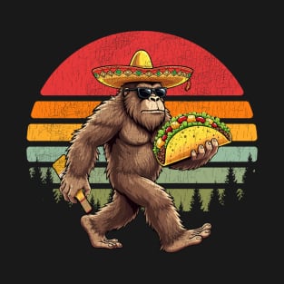 Big Foot and Taco Cinco De Mayo T-Shirt