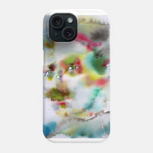 NIKOLA TESLA watercolor portrait .11 Phone Case