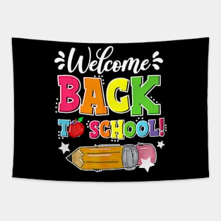 Welcome Back To School First Day Of School Teacher Student Tapestry