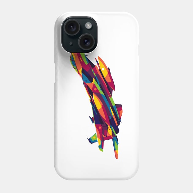 F-15C Eagle in Pop Art Phone Case by wpaprint