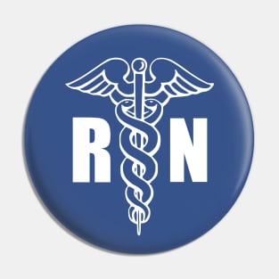 Rn Nurse Medical Symbol Caduceus Pin