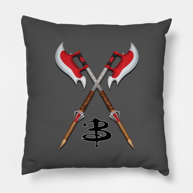 Buffy the Vampire Slayer Scythe X Pillow by bovaart