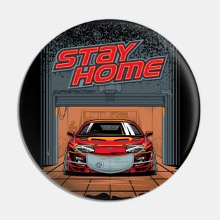 Toyota Supra Stay Home Pin