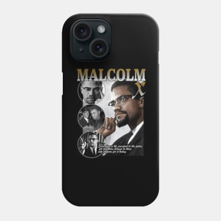 Malcolm X Retro Bootleg Phone Case