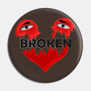 Broken heart Pin