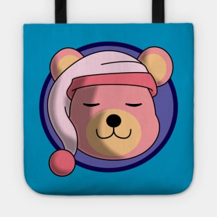 Sleepy Pink Bear Tote