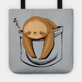 Sloth in a Pocket Tote