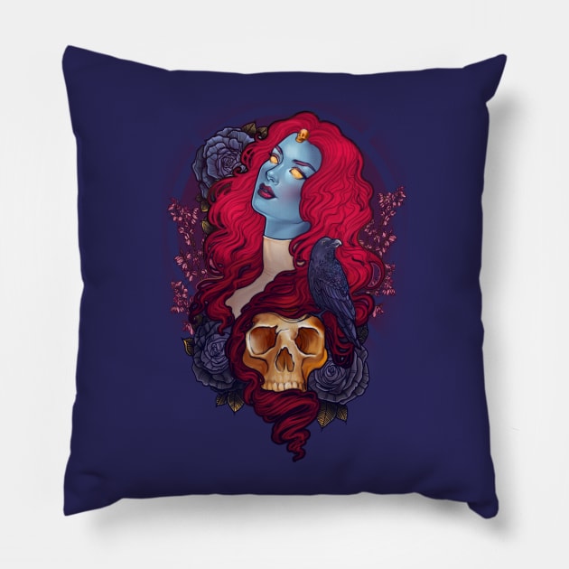 Raven Pillow by MeganLara