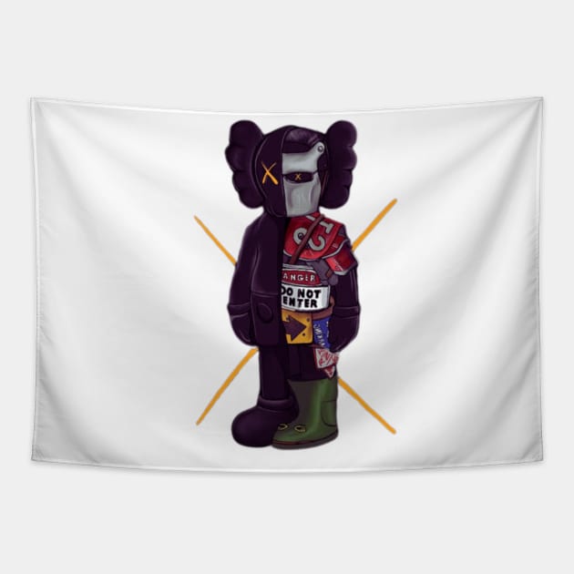 Kaws tang 2 Tapestry by RyuZen