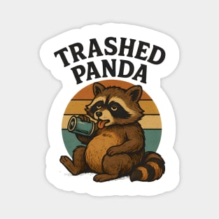 Trashed Pand – Drunk Raccoon Tetro Magnet
