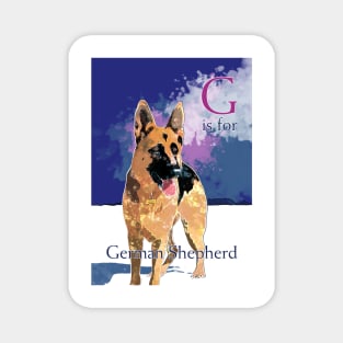 G is for German Shepherd Magnet