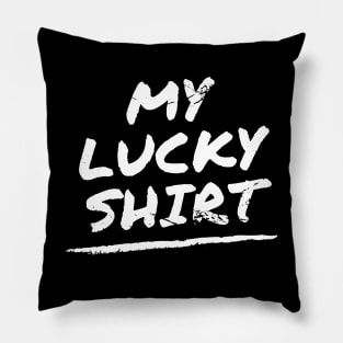 My Lucky Trader Tee Shirt (light) Pillow