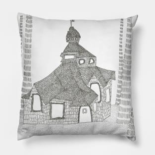 The house of the Three Brothers Pillow