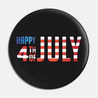 Happy 4th of July Pin