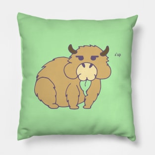 Cute Capybara Illustration Pillow