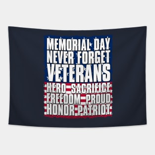 Memorial Day - Never Forget Tapestry