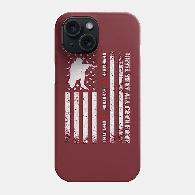 Remember Everyone Deployed,USA Flag, Veterans Day,Red Friday Phone Case by Emouran