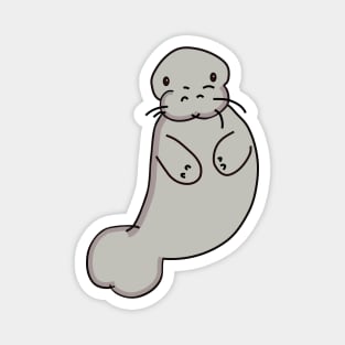 Manatee Illustration Doodle Art Magnet