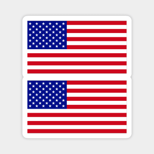 USA Flag x2 Magnet