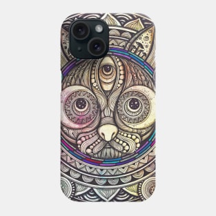 Luna Cat Mandala Art Phone Case