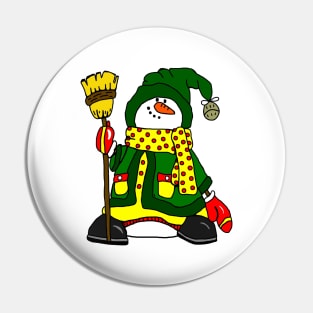 Christmas Snowman Pin