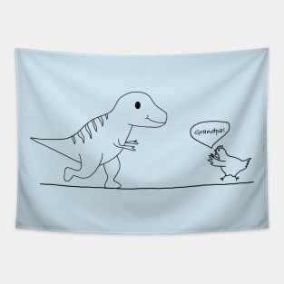 T-Rex evolution to chicken (grandpa) Tapestry