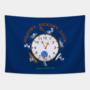 Hickory, Dickory Dock Tapestry