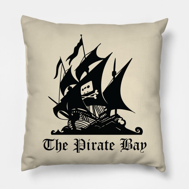 The Pirate Bay Pillow by Meta Cortex