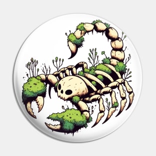 Skull Bones Scorpion Overgrown With Moss Plants Pin