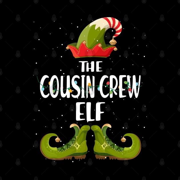 Cousin Crew Elf Matching Family Group Christmas Party Pajama T-Shirt by intelus