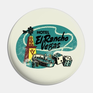 Retro Vintage El Rancho Hotel and Casino Las Vegas Pin