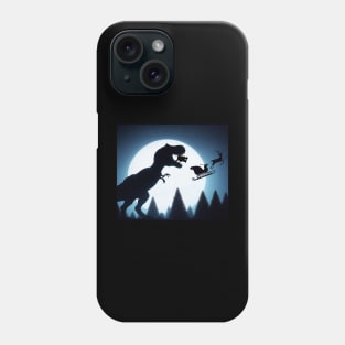 Dino vs. Santa Phone Case