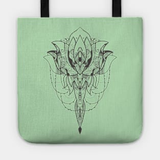 Mandala Geometric Tattoo Style Design Tote