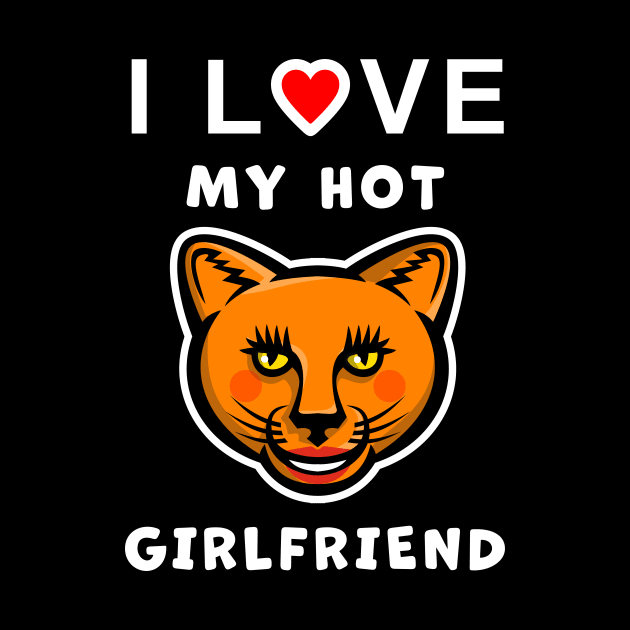 I Love My Older Hot Cougar Girlfriend funny graphic T-shirt by Cat In Orbit ®