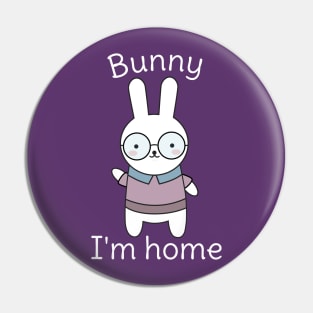 Funny Bunny Rabbit Pun T-Shirt Pin