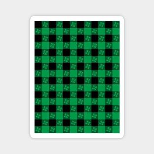 Shamrock plaid pattern Magnet