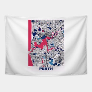 Perth - Australia MilkTea City Map Tapestry