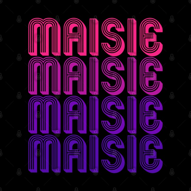 Maisie - Retro Minimal Line Pattern by Fusti