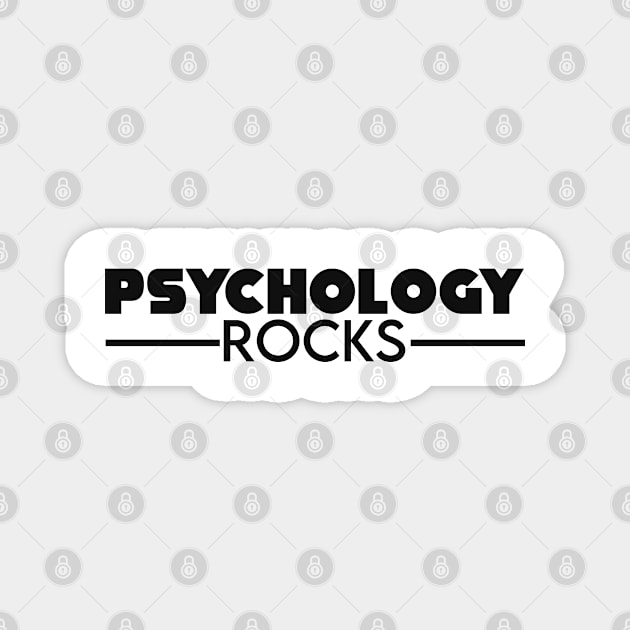 Psychology rocks. Specialist gift Magnet by NeedsFulfilled