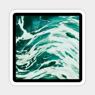 Summer Vibes Marble Waves Magnet