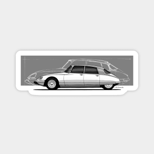 The classic and beautifull french classic car Magnet