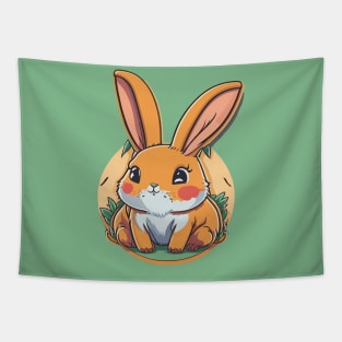 Bunny Portrait Tapestry