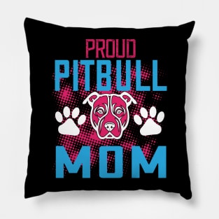 Proud Pitbull Mom Pillow