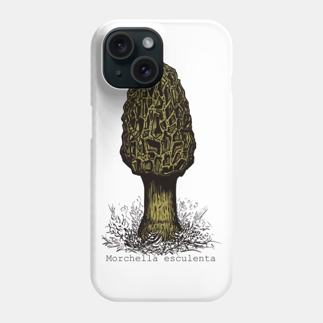 Yellow Morel Phone Case by MSerido