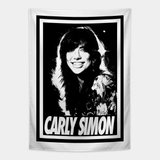 Carly Simon - Portrait retro Tapestry