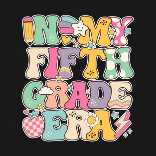 Retro Groovy In My Fifth Grade Era Back To School 5th Grade T-Shirt