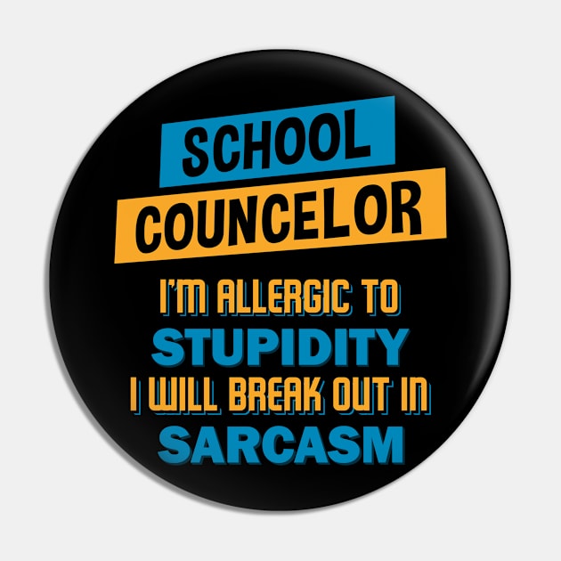 School councelor Teacher Pin by Caskara